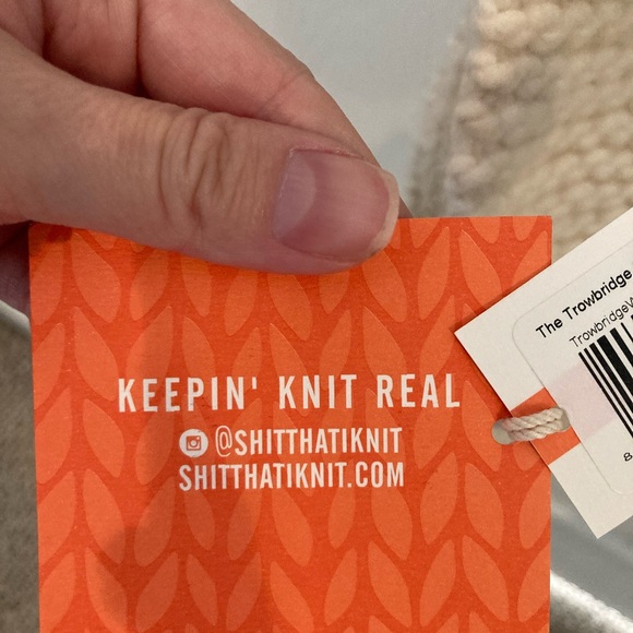 Shit that I knit Trowbridge Scarf White Lie Cream - Picture 10 of 12